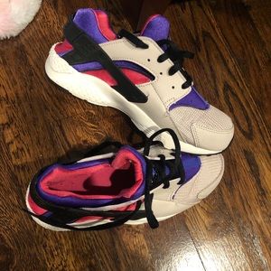Nike Hurache multi color kids sneakers size 3Y